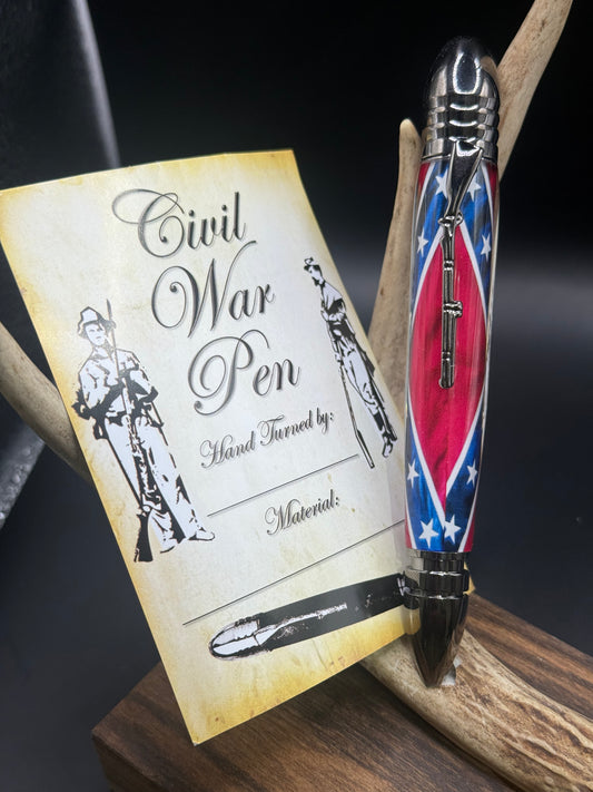 Confederate Flag Civil War pen